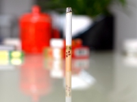 黄金叶(软洛阳牡丹)香烟烟支燃烧